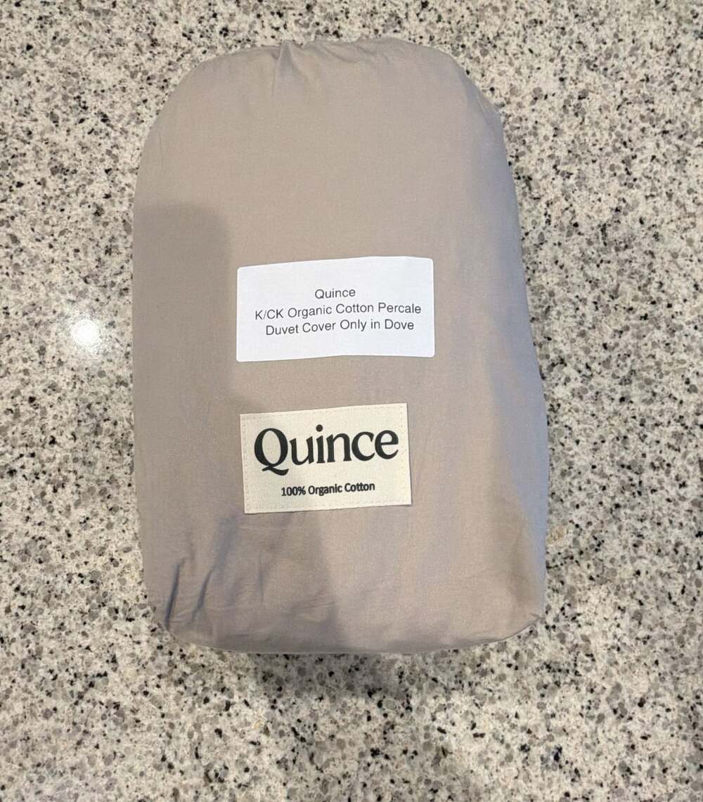 Quince Bamboo Duvet Cover King/Cal King with Shams Stone